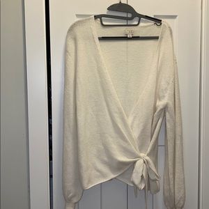 Wrap sweater